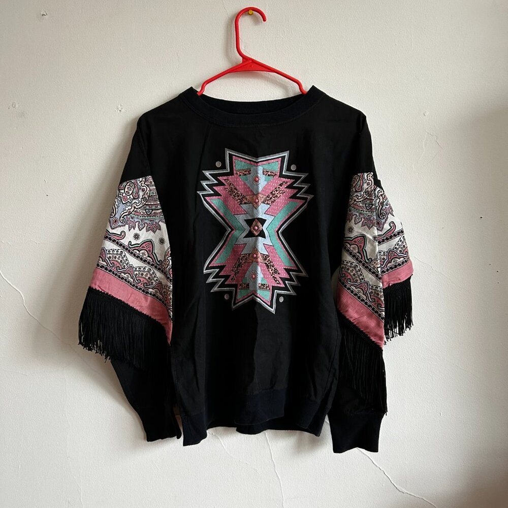*Rare Vintage* Hazelwood Southwest Fashion Vintage Fringe Shirt (Medium)
